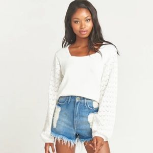 🆕 Show Me Your Mumu Natalie Crochet Sweater